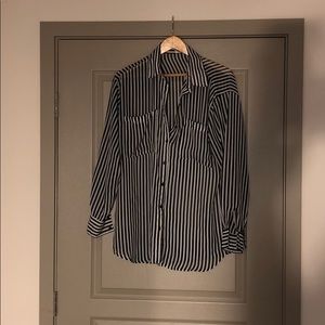 Pinstripe Chiffon Shirt